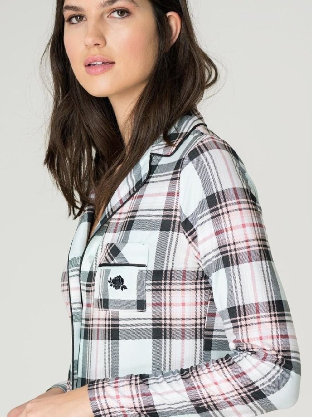 Plaid sleep shirt